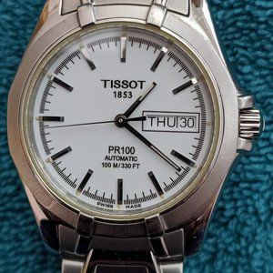 Tissot PR100 41mm Swiss Automatic Watch (White)
